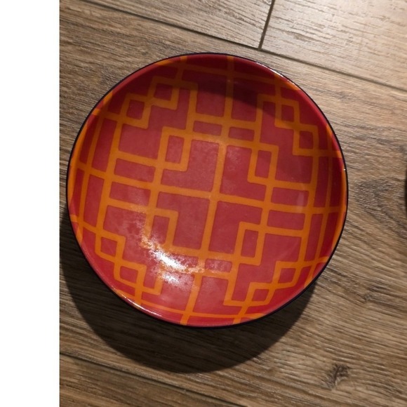 Williams Sonoma Geometric Bowls Set of 4 Red Orange Blue Green - Picture 5 of 12